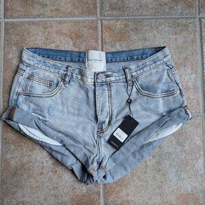 NWT One Teaspoon Bandits - Low Waist Cut Off Denim Shorts in Hendrixe - Size 30